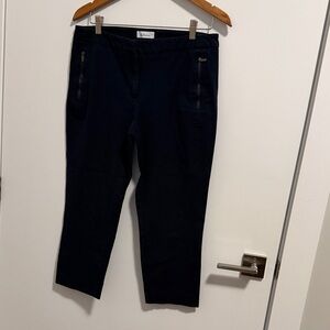 Reitmans Dark Navy Blue Cropped Ankle Pants